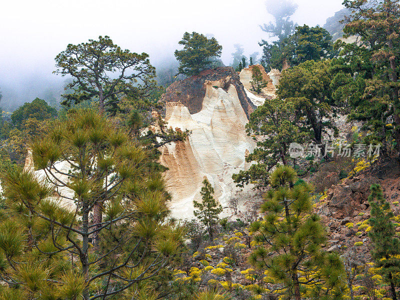 在加那利群岛特内里费岛一个叫做“Paisaje Lunar”的地方，由于侵蚀作用，形成了奇特的火山岩形状